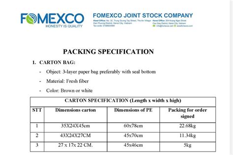 tincan package specs